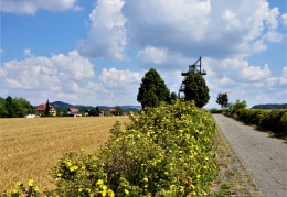 Weg zum Aussichtsturm in Rathmannsdorf