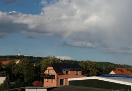 Regenbogen über Radebeul 