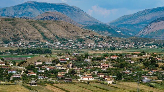 Landschaft bei Saranda im südlichen Albanien.