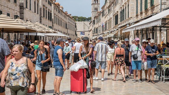 Touristen in Dubrovnik