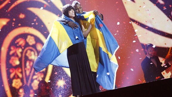 Loreen feiert Sieg des Eurovision Song Contests 2012