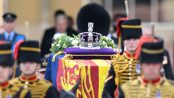 Der Sarg von Königin Elizabeth II.