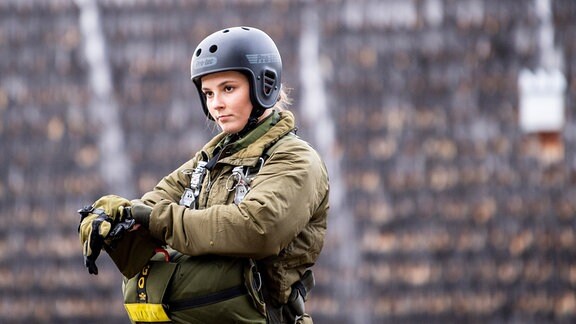 Ingrid Alexandra, Prinzessin von Norwegen, besucht den Militärstützpunkt Rena Leir. 