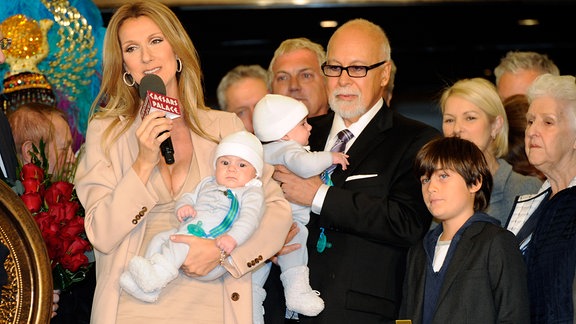 Celine Dion mit Familie