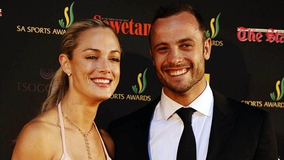 Oscar Pistorius und Reeva Steenkamp, 2012.