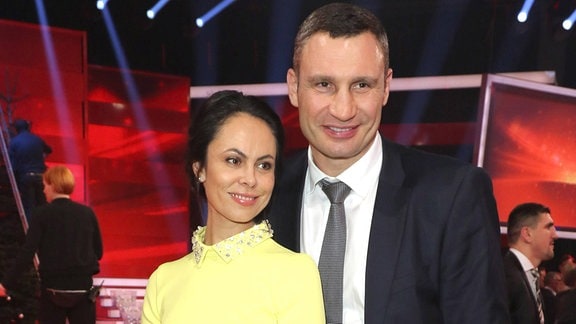 Vitali Klitschko mit Ehefrau Natalia Klitschko, 2016