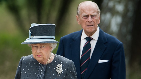 Die britische Königin Elizabeth II. und Prinz Philip, 2015