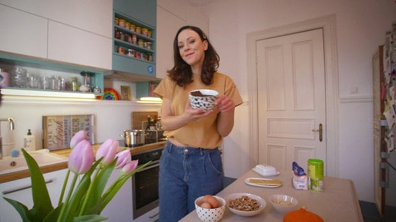Jasmin Wagner in ihrer Küche