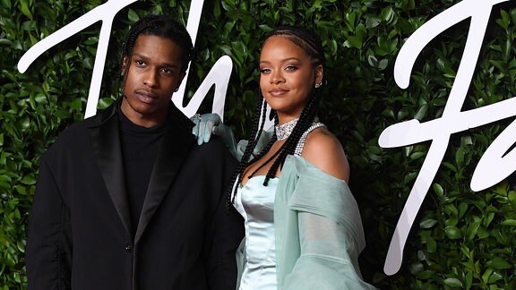 ASAP Rocky und Rihanna bei den Fashion Awards 2019 in der Royal Albert Hall in London 