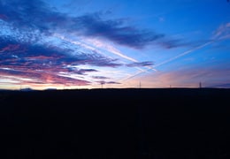 Sonnenuntergang bei Griesheim 