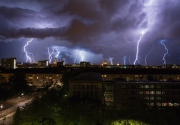 Blitze über Dresden