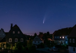 Komet Neowise über Obercunnersdorf (Oberlausitz)