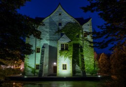 Wasserschloss Klaffenbach am Abend