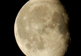 Abnehmender Mond 08.08. 2020