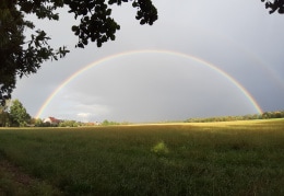 Regenbogen in Waldhufen