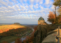 Herbst auf der Festung Königstein