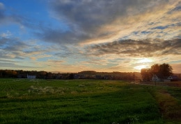 Sonnenuntergang in Dubrauke 
