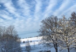 Winter im erzgebirgischen Auerbach