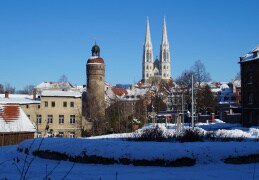 Blauer Himmel und Sonnenschein in Görlitz