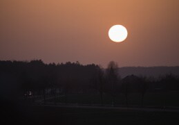Sonnenuntergang bei Bad Muskau