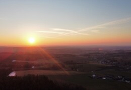 Sonnenuntergang im Vogtland 