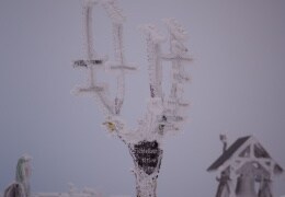 Letzter Wintermorgen auf dem Fichtelberg