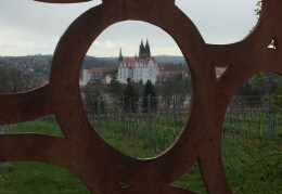 Blick auf die Albrechtsburg in Meißen 