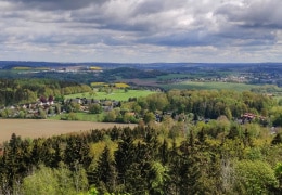 Ausblick vom Kemmler in Plauen gen Nordosten