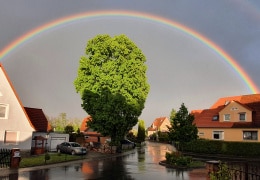 Regenbogen über Stöbnitz 