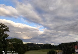 Abendwolken über den Weinbergen Meißen Spaar