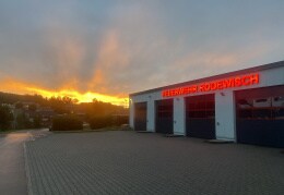 Sonnenuntergang in Rodewisch.