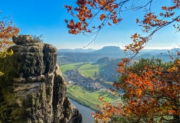 Die sächsische Schweiz in Herbstfarben