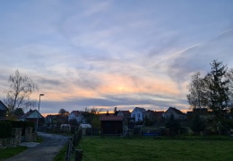 Sonnenuntergang in Berbisdorf 
