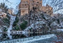 Burg Kriebstein im Winterkleid