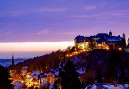 Winter Sonnenaufgang beim Blankenburger Schloss 