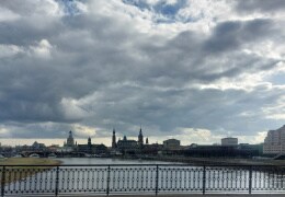 Blick von der Marienbrücke in Dresden 