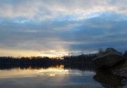 Sonnenuntergang am Pratzschwitzer See 