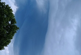 Wolkenformation über Weißwasser