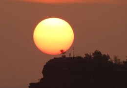 Sonnenaufgang vom Pfaffenstein