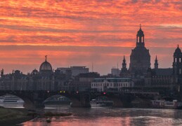 Burning Sky über Dresden 
