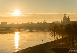 Dresden im goldenen Novemberlicht