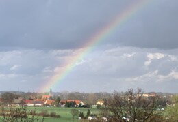 Regenbogen über Boritz