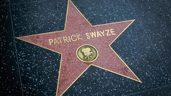 Patrick Swayzes Stern auf dem Hollywood Walk of Fame.