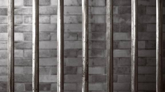 Gitter einer Gefängniszelle