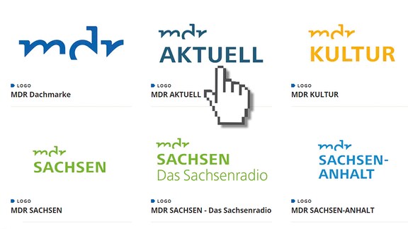 Collage, MDR-Logos