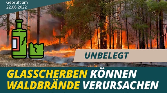 Faktencheck Glasscherbe-Waldbrand